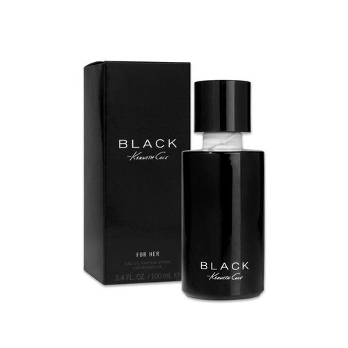 Kenneth Cole Black for Her Eau de Parfum Spray - Warm Floral & Citrus Scent, 3.4 Fl. Oz
