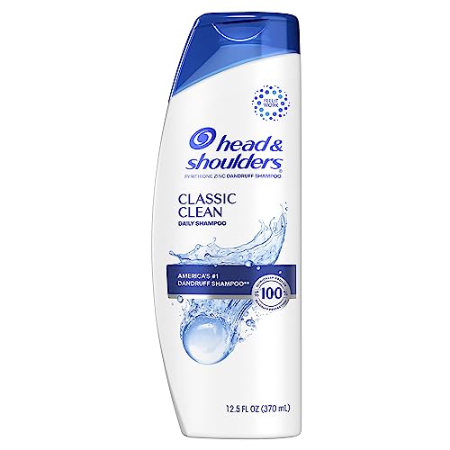 Head and Shoulders Dandruff Shampoo, Anti-Dandruff Treatment, Classic Clean for Daily Use, Paraben Free, 12.5 oz