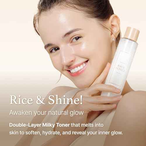I'm from Rice Toner for Sensitive Skin, Rice Extract from Korea, Glow Essence with Niacinamide, Hydrating, Vegan, Alcohol Free, Fragrance Free, Peta Approved, K Beauty Toner, 5.07 Fl Oz