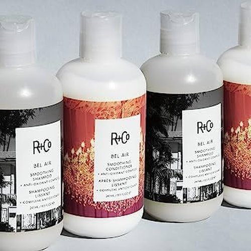 R+Co Bel Air Smoothing Shampoo and Conditioner Set – Anti-Oxidant Complex for Smooth, Frizz-Free Hair for All Hair Types – Adds Body, Shine & Hydration – Vegan & Sulfate-Free – 8.5 oz (Pack of 2)
