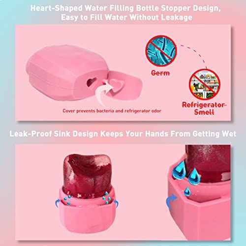 Ice Roller and Gua Sha Set for Face, Eyes and Neck - Skin Care Beauty Tools to Brighten Skin and Enhance Natural Glow (Pink)