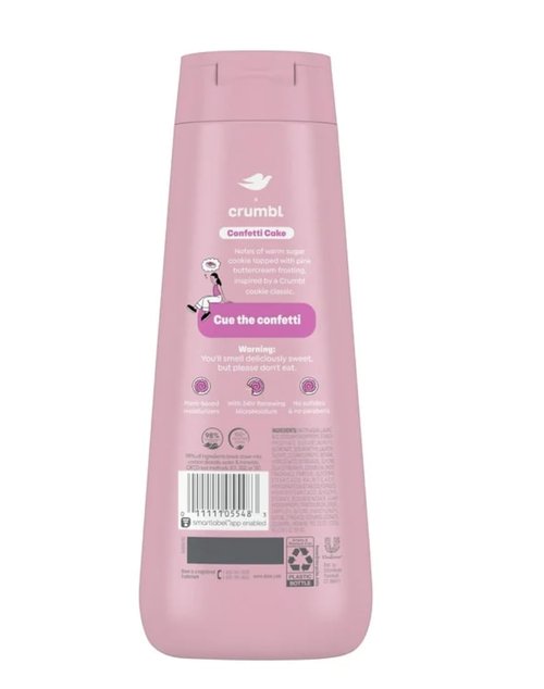 Dove Moisturizing Liquid Body Wash - Confetti Cake Scent | 20oz Hydrating Formula