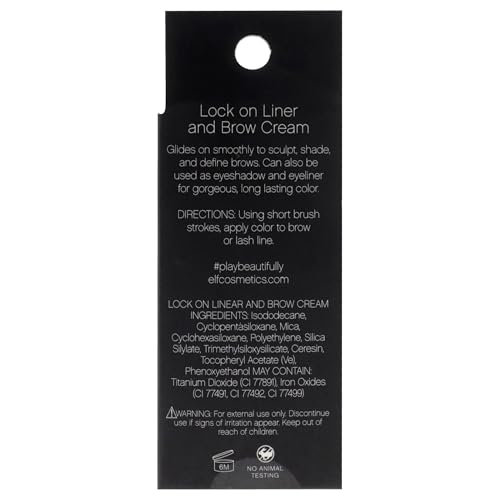 e.l.f. Lock On Liner and Brow Cream 81945 Espresso 0.6oz