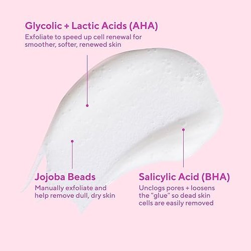 Murad AHA/BHA Exfoliating Cleanser - Triple-Action Face Wash with Salicylic, Lactic & Glycolic Acids - Smooths & Revitalizes Skin