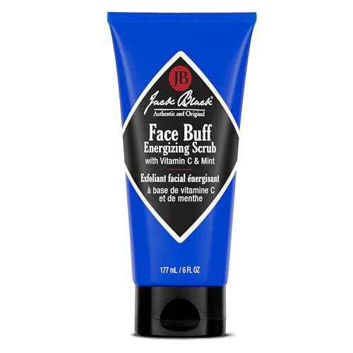 Jack Black Face Buff Energizing Scrub - Mens Face Wash & Pre Shave Scrub, Face Cleanser for Men, Pre Shave for Men, Mens Facial Cleanser, Mens Face Scrub, Exfoliating Face Wash, Jack Black Face Scrub