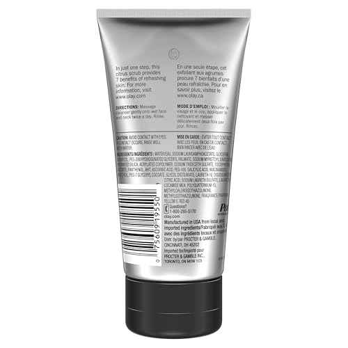 Olay Total Effects Citrus Facial Cleanser and Scrub, 5.0 Ounces (Pack of 3)