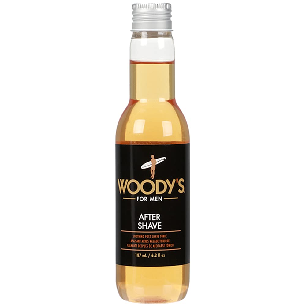 Woody's Aftershave Tonic for Men - Soothing Aloe Vera & Chamomile Formula, 6.3 fl oz
