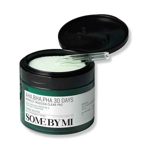 SOME BY MI AHA BHA PHA 30 Days Miracle Truecica Clear Pad ? 70 Pads ? Korean Exfoliating Centella Face Toner Pads ? Gently Clears Impurities, Refines Pores & Smooths Skin Texture ? Korean Skin Care