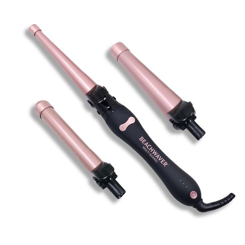 Beachwaver Multi Barrel Curling Iron - Professional Ceramic Rotating Design | 3 Attachments, Adjustable Heat, Travel-Friendly
