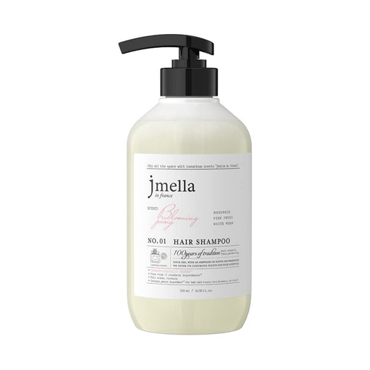 jmella IN FRANCE Blooming Peony Shampoo 33.8 floz with luxury fragrance- Chemical free- Strawberry leaf extract -17 types of amino acid complex From 7 kinds of Paraben