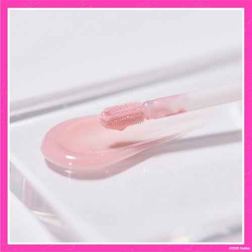 Barbie 7 Piece Plant Based Lip Gloss, Girls Party Favors, First Makeup Set for Girl, Perfect for Parties, Sleepovers, and Birthday Gifts, Ages 3+, by Townley Girl