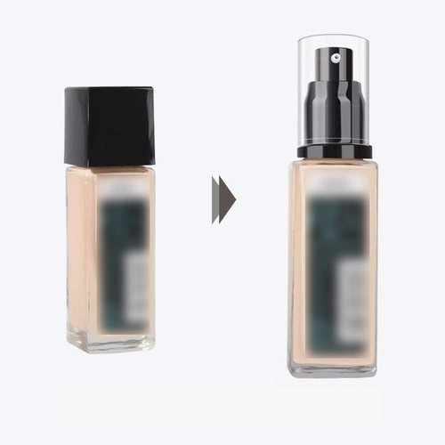 Maybelline 2PCS Replacement Press Cover - Air Pump for Fit Me Matte + Poreless Foundation (Black)