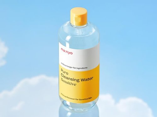 ma:nyo Pure Cleansing Water - Triple Micellar Technology for Sensitive Skin | Hydrating Makeup Remover, 16.9 fl oz (500ml)