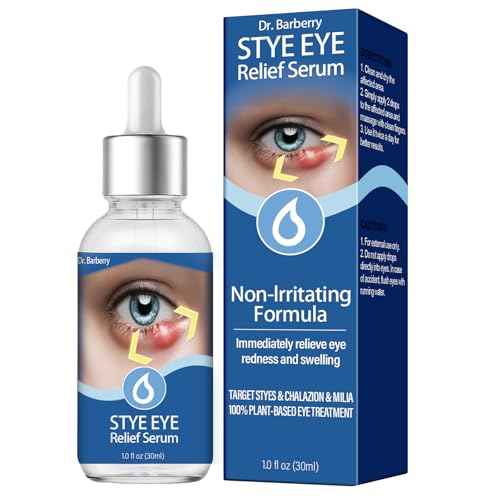 Stye Eye Treatment, Natural Stye Remover, Eye Stye Relief Serum, Premium Formula - Gentle Cleanser for Chalazion & Blepharitis (1 Fl Oz (Pack of 1))