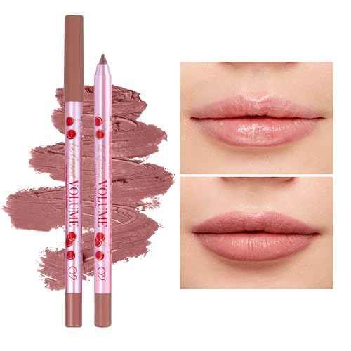 Vivienne Sab? Gel Lipliner Le Grand Volume ? Long-Lasting Smudge-Proof Lip Liner & All-Over Lip Color, Creamy Precision Formula, Hydrating & Comfortable Wear, 02 Warm Nude