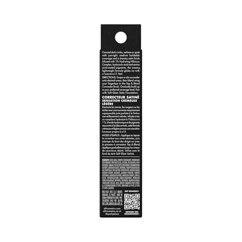 e.l.f. Soft Glam Satin Concealer, Medium Coverage For Blemishes & Under-Eye, Crease-Resistant, Long Lasting, Vegan & Cruelty-Free, 11 Fair Neutral