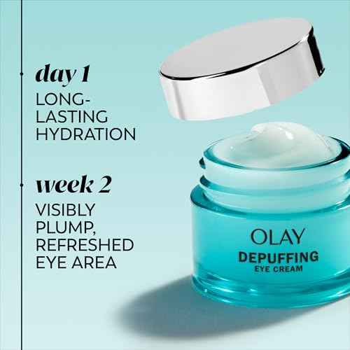Olay Hyaluronic + Peptide 24 Gel Eye Cream, Fragrance-Free, 0.5oz (15 mL)
