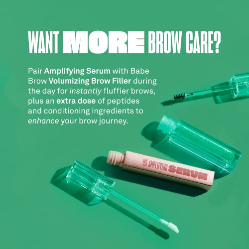 Babe Original Volumizing Eyebrow Filler For Thicker Brows - Tinted Brow Gel with Peptides & Biotin, Smudge Resistant Brow Mascara, Black