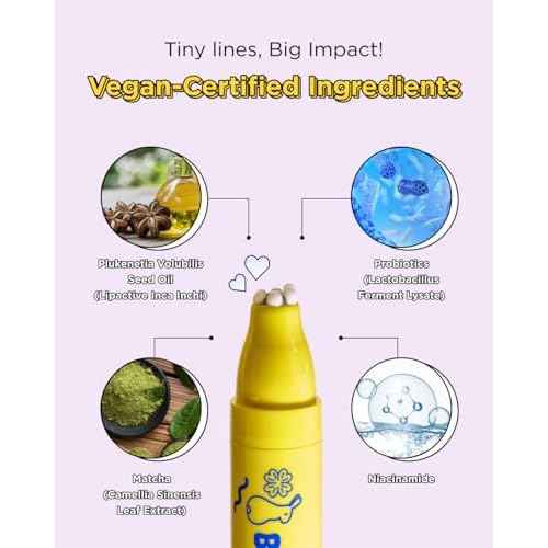 CHASIN' RABBITS Bunny Line Smoother Eye Cream Roller, 0.5 Fl Oz, Eye Serum with Surgical Steel Cooling Stick, Adenosine, Niacinamide, Dark Circles, Fine Lines, Under Eye, Vegan, Korean Skin Care