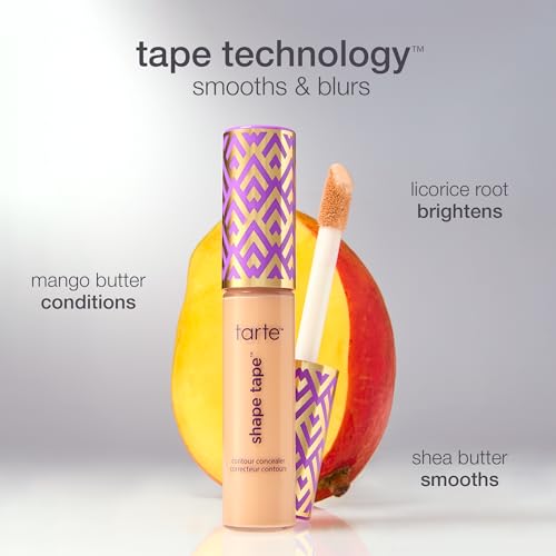 tarte shape tape concealer – Full-Coverage Creaseless Soft Matte Finish, Brightening Under-Eye & Face Makeup, 16hr Longwear, Vegan & Cruelty-Free, full size, 12N fair neutral