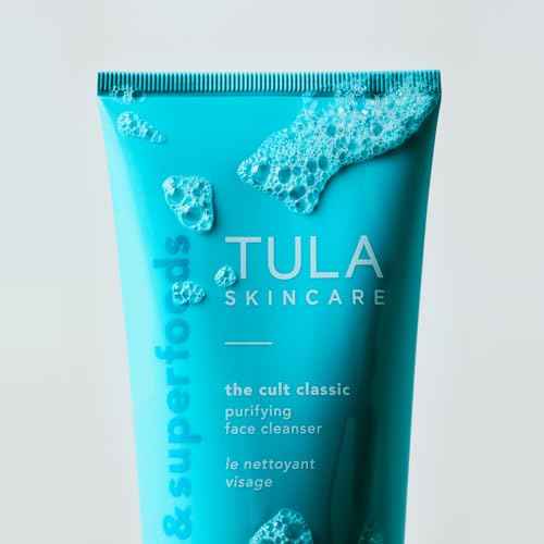 TULA Skin Care Cult Classic Purifying Face Cleanser - Gentle and Effective Face Wash, Makeup Remover, Nourishing and Hydrating