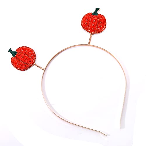 PHALIN Thanksgiving Fall Headbands Enamel Pumpkin Maple Leaf Turkey Hairbands for Women Autumn Costume Hair Accessory