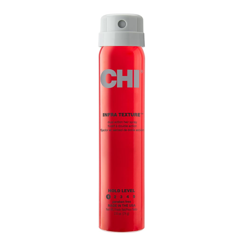 CHI Infra Texture Dual Hair Spray - Shine, Movement & Texture for All Hair Types | 2.6 Oz, Sulfate & Paraben-Free