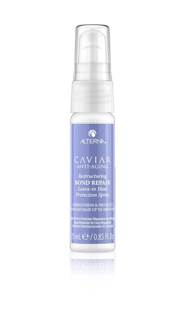 Alterna Caviar Anti-Aging Heat Protection Spray - Strengthens & Repairs Damaged Hair | Travel Size 0.85 fl. oz.