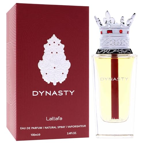 Lattafa Dynasty ? Fresh, Spicy, Woody, Aromatic ? Eau de Parfum Spray Long-Lasting Fragrance for Unisex, 3.4 Ounce / 100 ml