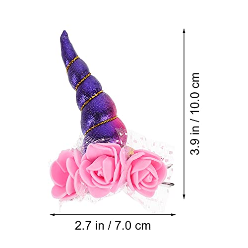 Beaupretty 2pcs Halloween Hair Clips Decorative Hair Pin Lovely Hair Clip Hair Pin Cartoon Hair Decor Flower Hair Decor Hair Accessories Hair Pin for Decor Kids Hairpin