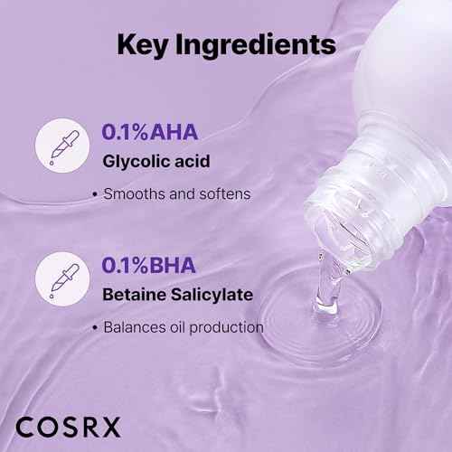 COSRX AHA/BHA Treatment Toner 5.07 fl.oz/ 150ml, Facial Exfoliating Spray for Whiteheads, Pores, & Uneven Skin, Korean Toner, Not Tested on Animals, No Parabens, No Sulfates, Korean Skin Care