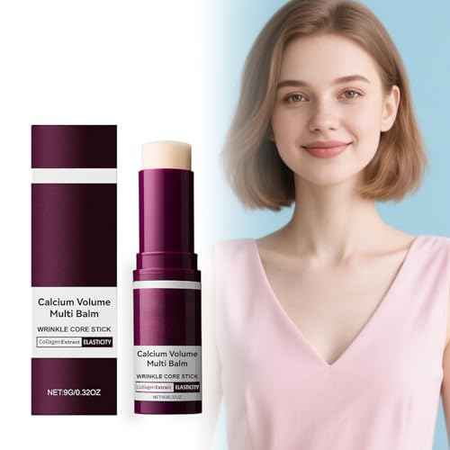 Calcium Multi Balm Stick - Korean Anti-Aging Under Eye Wrinkle Treatment, Face Firming Moisturizer for Eyes, Neck & Face