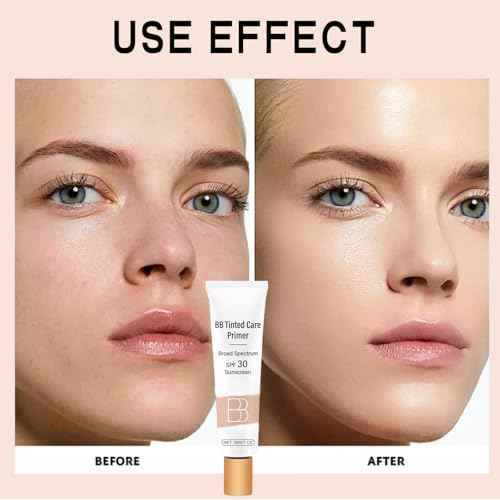BB Blur Tinted Moisturizer Spf 30, BB Cream Tinted Moisturizer with Broad Spectrum Protection Against UVA and UVB Rays BB Tinted Care Primer Even Skin Tone Beauty Makeup for All Skin Types(2#Natural)
