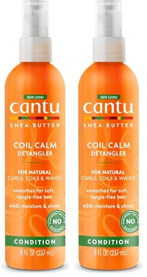 Cantu Coil Calm Detangler with Shea Butter for Natural Hair, 8 fl oz