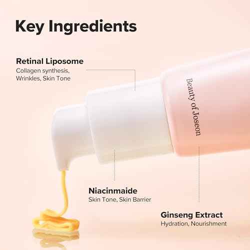 Beauty of Joseon Revive Eye Serum with Retinal Niacinamide Correction for Puffy Eye Bags Fine Lines Dark Circles Wrinkles, Korean Skin Care 30ml, 1 fl.oz