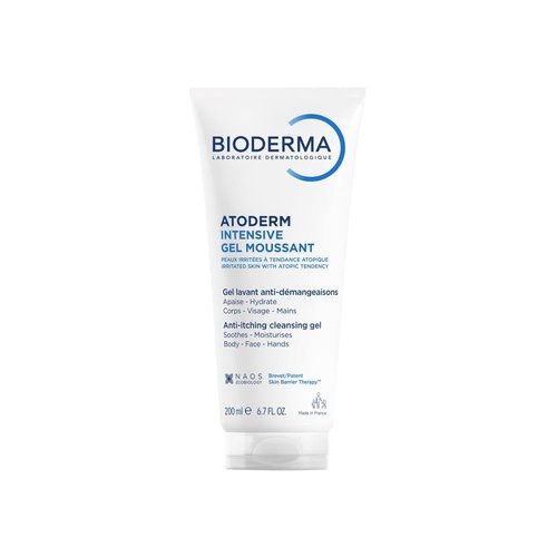 Bioderma Atoderm Intensive Foaming Gel - Ultra Rich Body Wash for Very Dry Sensitive Skin | 6.67 Fl Oz