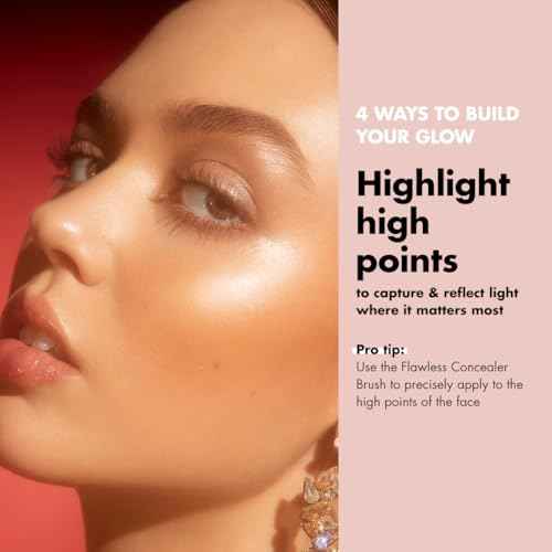 e.l.f. Halo Glow Liquid Filter, Complexion Booster For A Glowing, Soft-Focus Look, Infused With Hyaluronic Acid, Vegan & Cruelty-Free, 3 Light/Medium