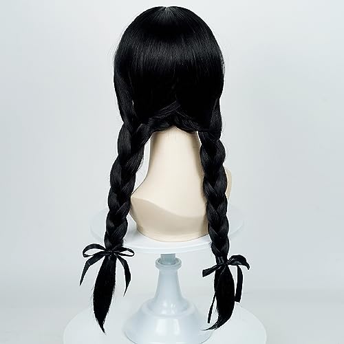 Red Sally Wig for Kids Girls Cosplay, Long Straight Middle Parting Synthetic Wig for Halloween Costume Party