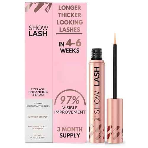 LeVaye Cosmetics Show Lash Eyelash Serum for Longer, Thicker, Gorgeous Looking Lashes, Cruelty Free Lash Serum
