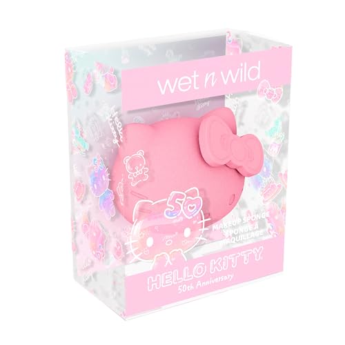 wet n wild Hello Kitty Makeup Sponge - 3D Design, Easy To Use Seamless Streak-Free Application, Cruelty-Free & Vegan