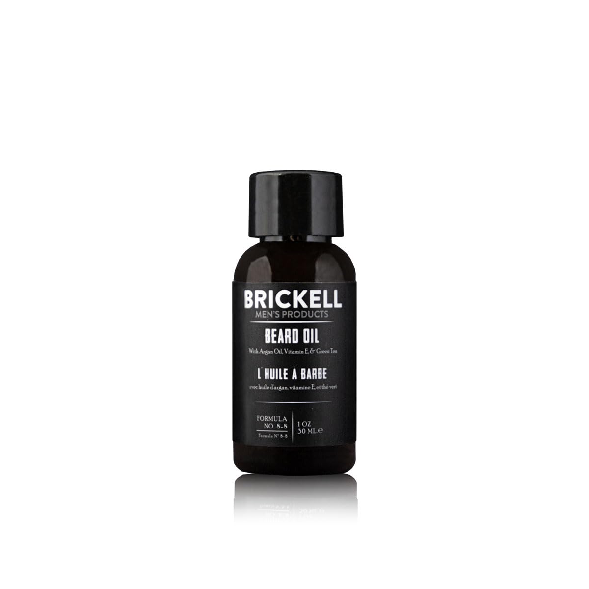 Brickell Men's Beard Oil - Natural Argan & Jojoba Oil for Softening & Strengthening Hair | 1 Ounce
