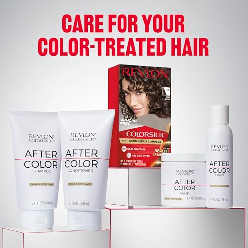 Revlon ColorSilk with Bond Repair Complex, Black Permanent Hair Color, 100% Gray Coverage, Ammonia Free Hair Dye, Vegan Keratin, 11 Soft Black (Pack of 3)