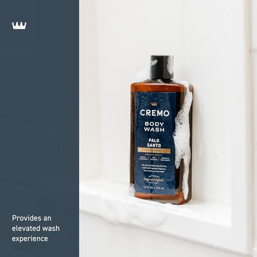 Cremo Body Wash for Men, Rich-Lathering Palo Santo, 16 Fl Oz
