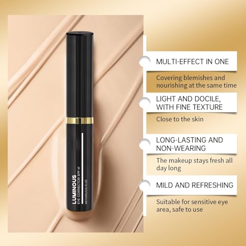 Luminous Eye Corrector Spf 41 - Under Eye Concealer for Dark Circles,Anti-Aging Tinted Eye Cream 10 ML/0.34 FL.OZ (Natural)