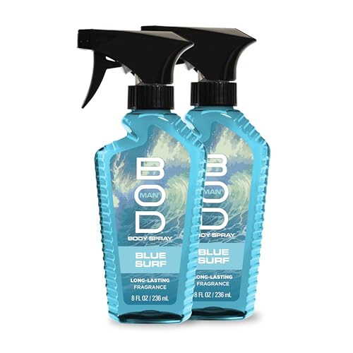 BOD man Fragrance Body Spray, Black, 8 fl oz (Pack of 2)