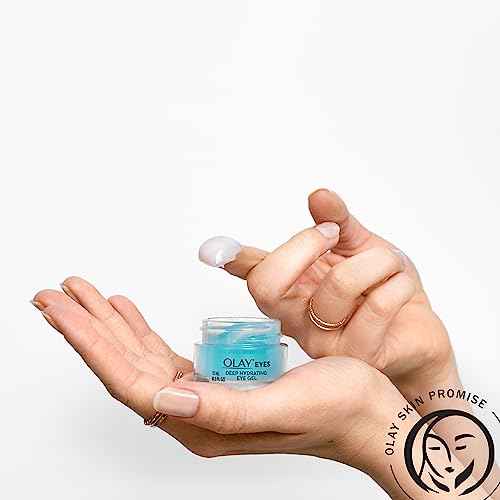 Olay Deep Hydrating Eye Gel with Hyaluronic Acid for Tired Eyes, Hydrating Gel, Cucumber, 0.5 Fl Oz
