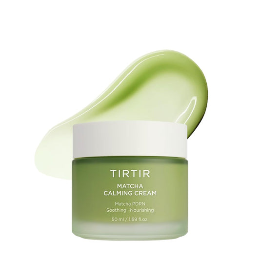 TIRTIR Matcha PDRN Calming Cream - 24H Hydrating Moisturizer for Sensitive Skin | 1.69 Fl Oz