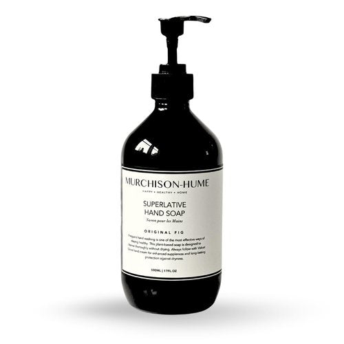Murchison-Hume Original Fig Hand Soap - Plant-Based Formula with Elegant Refillable Pump | 16 fl oz
