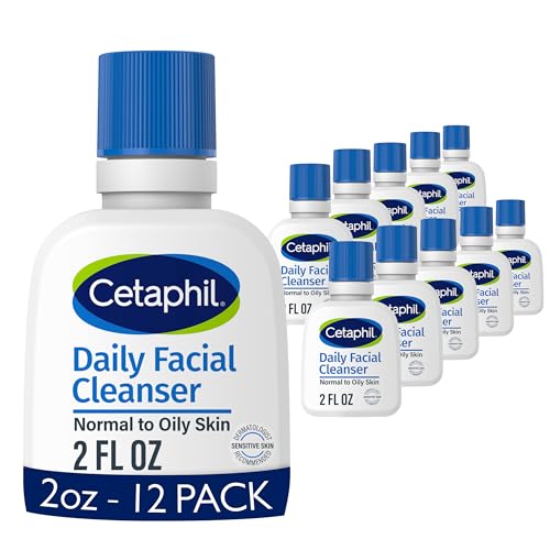 Cetaphil Face Wash, Daily Facial Cleanser for Sensitive, Combination to Oily Skin, NEW 16 oz 2 Pack, Gentle Foaming, Soap Free, Hypoallergenic