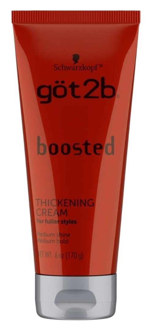 Got 2B Boosted Hair Thickening Cream - Fuller Styles, Medium Shine & Hold | 6 Ounce - 3 Pack